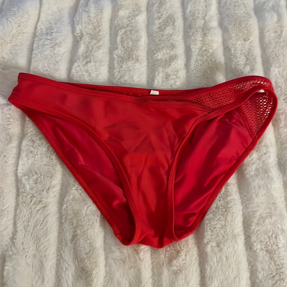 Red bikini bottoms